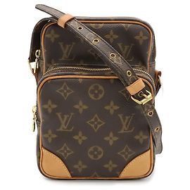 Borsa a tracolla Louis Vuitton Monogram Amazon Pochette Marrone Monogramma