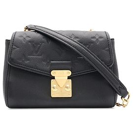 Sac à bandoulière Louis Vuitton Monogram Empreinte Saint Germain BB Chain Noir