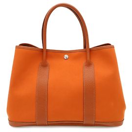 Hermès Sac cabas HERMES Garden PM Orange