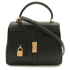 Céline Celine Small 16 Seize One-Handle Handbag Black