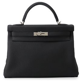 Hermès Borsa Hermes Kelly 32 in pelle Togo nera Nero
