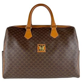 Céline Bolsa Boston Celine Macadam Marrom