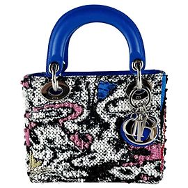 Sac à main Christian Dior Bleu Multicolore Bleu Multicolore