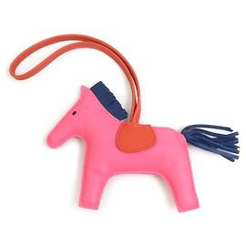 Hermès Charm per borsa Hermes Rodeo MM Rosa Blu