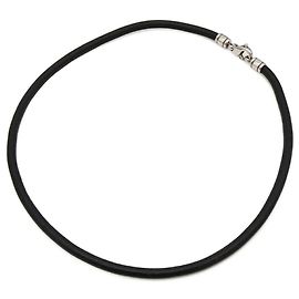 Bulgari Collier choker en cuir noir Bvlgari Noir