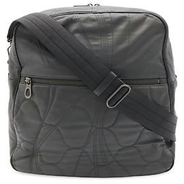 Bottega Veneta gesteppte Schultertasche Anthrazitgrau