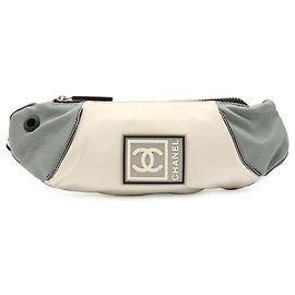 Chanel Sport Line Coco Mark Bag Brown Cream