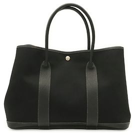 Hermès Sac cabas HERMES Garden PM Noir