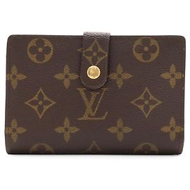 Cartera de doble pliegue Monogram Louis Vuitton Castaño