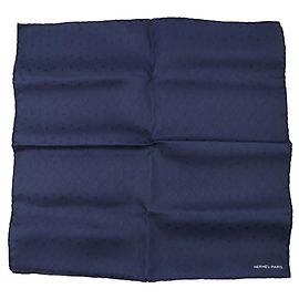 Hermès Sciarpa in seta 100% blu navy Hermes Blu navy