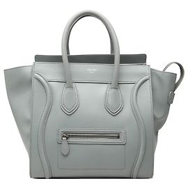 Céline Sac cabas Celine Gray Mini en cuir Marron