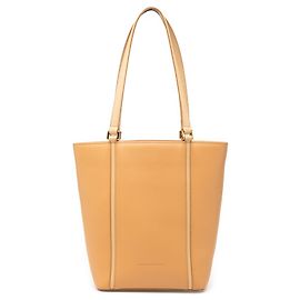 Tote de couro marrom Burberry Marrom Caramelo