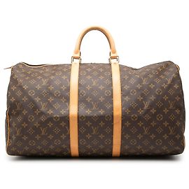 Louis Vuitton Brown Monogram Keepall 55 Brown