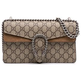 Gucci Beige Medium GG Supreme Dionysus Crossbody Beige