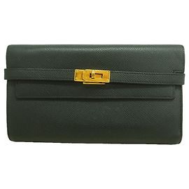 Hermès Hermes Kelly Long Wallet Black