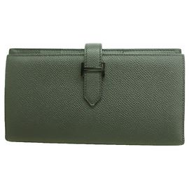Hermès Hermes Bearn Soufflet Long Wallet Black
