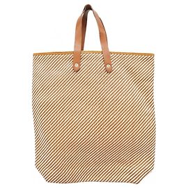 Hermès Bolsa Tote de couro Hermes Amedabad Diago PM Marrom