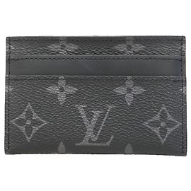 Louis Vuitton Black Card Case Black