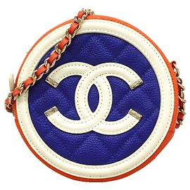 Borsa a tracolla Chanel blu e rossa Rosso Blu