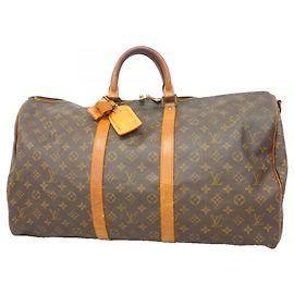 Louis Vuitton Monogram Keepall Bandoulière 55 Marron