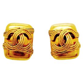 Orecchini a clip placcati oro Chanel D'oro