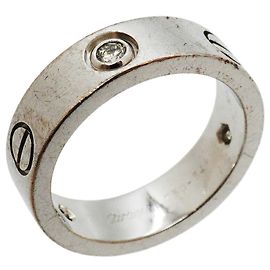 Cartier Love Ring aus 18K Weißgold mit Diamant Andere