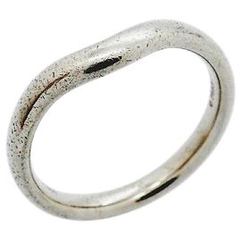Anel de banda curva Tiffany & Co. em platina 950 Outro