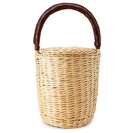 Céline Borsa in Raffia Celine Marrone
