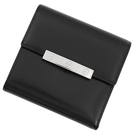 Cartier Tri-fold Wallet from Love Collection in Black Leather Black