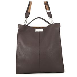 Sac cabas Fendi Peekaboo X-Lite Fit Marron
