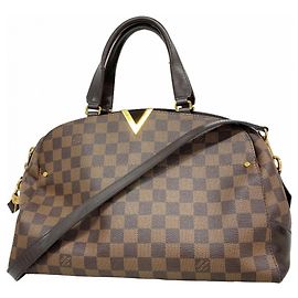 Borsa Bowling Louis Vuitton Damier Kensington Damier ebene