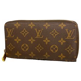 Louis Vuitton Monogram Zippy Wallet Brown