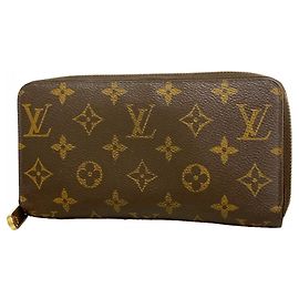 Portefeuille Zippy Monogram Louis Vuitton Marron