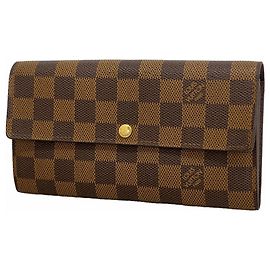 Cartera larga Sarah Damier Louis Vuitton Damier ebene