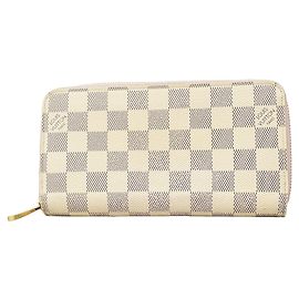 Cartera Zippy Louis Vuitton Damier Azur Rosa Blanco