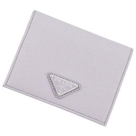 Prada Bi-fold Wallet in Purple Saffiano Leather Purple
