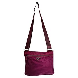 Borsa a tracolla Prada Rosso Vinaccia Bordò