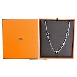 Hermès Collana lunga HERMES Farandole Chaine d'Ancre SV925 Argento