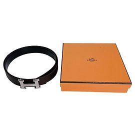 Hermès Hermes Constance Leather Belt Brown
