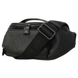 Louis Vuitton Monogram Shadow Rush Gürteltasche Schwarz