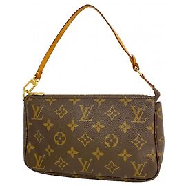Louis Vuitton Monogram Pochette Accessoires Etui Braun