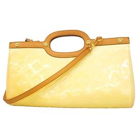 Louis Vuitton Vernis Roxbury Drive Handbag White
