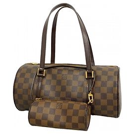Sac à main Louis Vuitton Damier Papillon 30 Damier ebène
