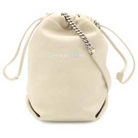 Bolsa de Alça Teddy Small Chain Yves Saint Laurent Cru