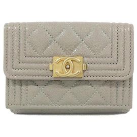Chanel Boy Line 84432 Wallet Brown