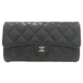 Chanel Timeless Classic Line AP0241 Long Wallet Black