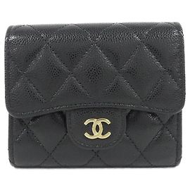 Chanel Timeless Classic Line AP0229 Wallet Black