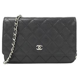Chanel Timeless Classic Line 33814 Wallet Chain Black