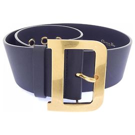 Christian Dior Standard Gürtel Schwarz Schwarz