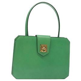 Céline Celine vintage Leather Vert